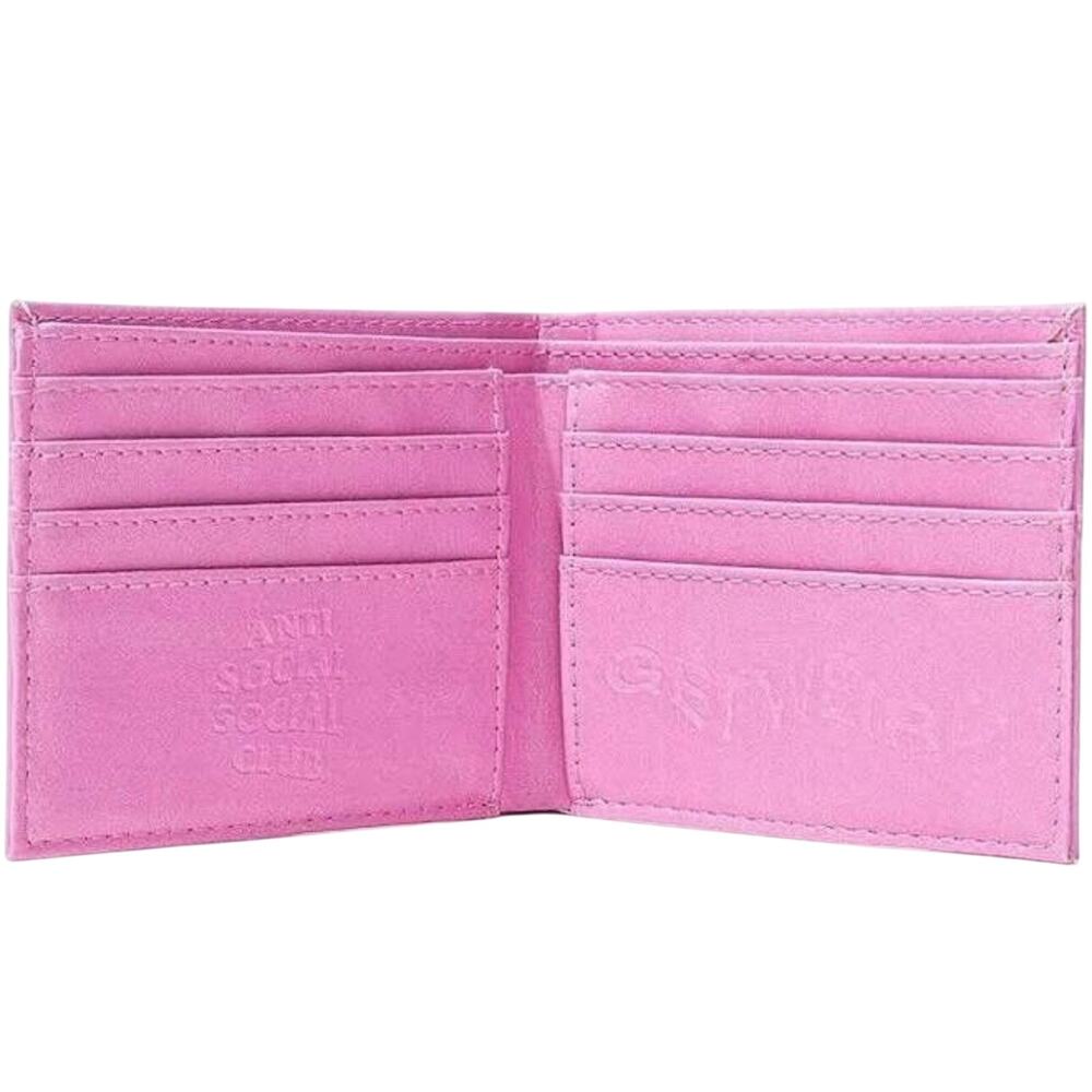Brand New Anti Social Social Club ASSC Pink Ziplock Wallet